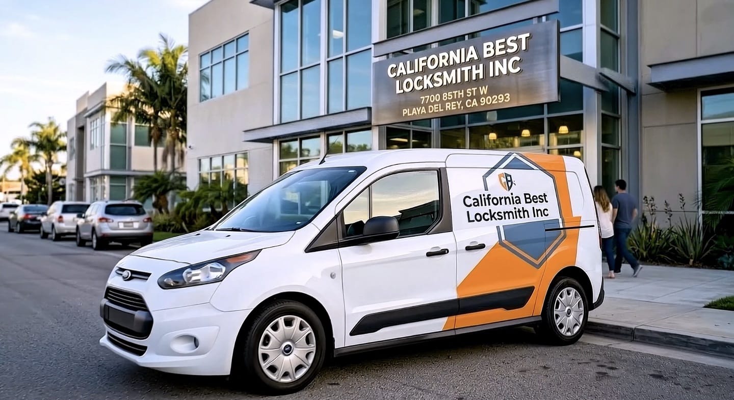 California Best Locksmith Inc service van in Playa Del Rey CA